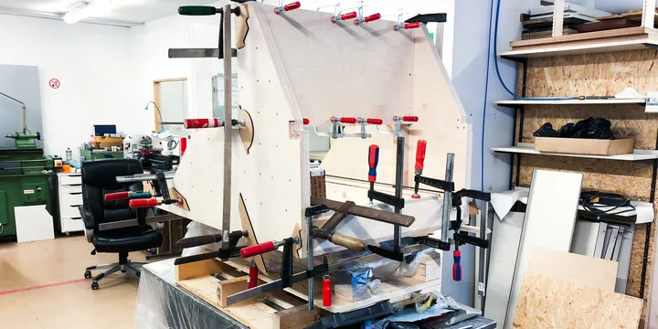 Blick in die offene Werkstatt des FabLab Lübeck