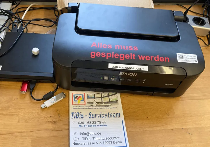 Der Textildrucker im FabLab Lübeck